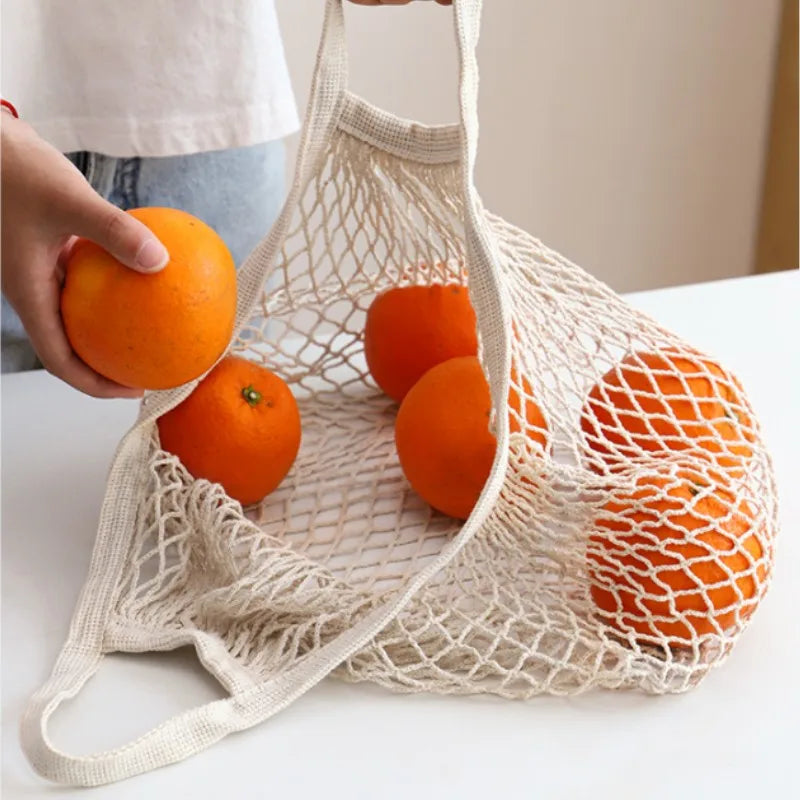 Reusable Cotton Mesh Shopping Bag
