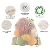 Load image into Gallery viewer, Reusable Organic Cotton Bags