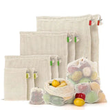 Load image into Gallery viewer, Reusable Organic Cotton Bags