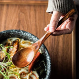 Load image into Gallery viewer, Japanese Wooden Soup Spoon Set