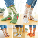 Load image into Gallery viewer, Children’s Cotton Five-Finger Socks