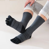 Load image into Gallery viewer, Men&#39;s Cotton Toe Socks