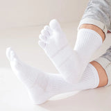 Load image into Gallery viewer, Men&#39;s Cotton Toe Socks
