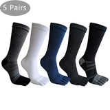Load image into Gallery viewer, Men&#39;s Cotton Toe Socks