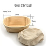 Load image into Gallery viewer, Natural Rattan Bread Proofing Basket