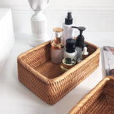 Load image into Gallery viewer, Hand-Woven Rattan Storage Basket