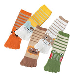 Load image into Gallery viewer, Children’s Cotton Five-Finger Socks